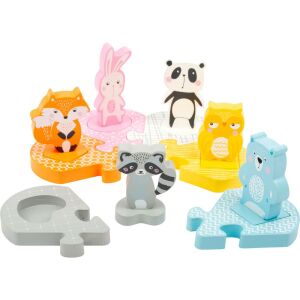 Small Foot Fa alakzat puzzle állatok - Puzzle 3D & Puzzle cu burete