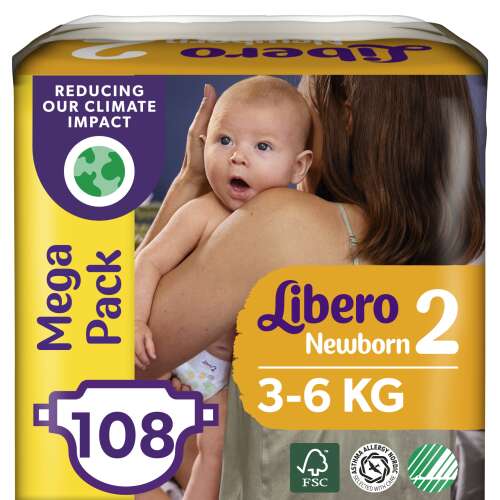 Libero Newborn Windeln Mega Pack 3-6kg Mini 2 (108 Stück) 35222161