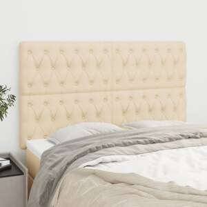 vidaXL cream headboard with tufted fabric and wooden legs - VidaXL Headboard
