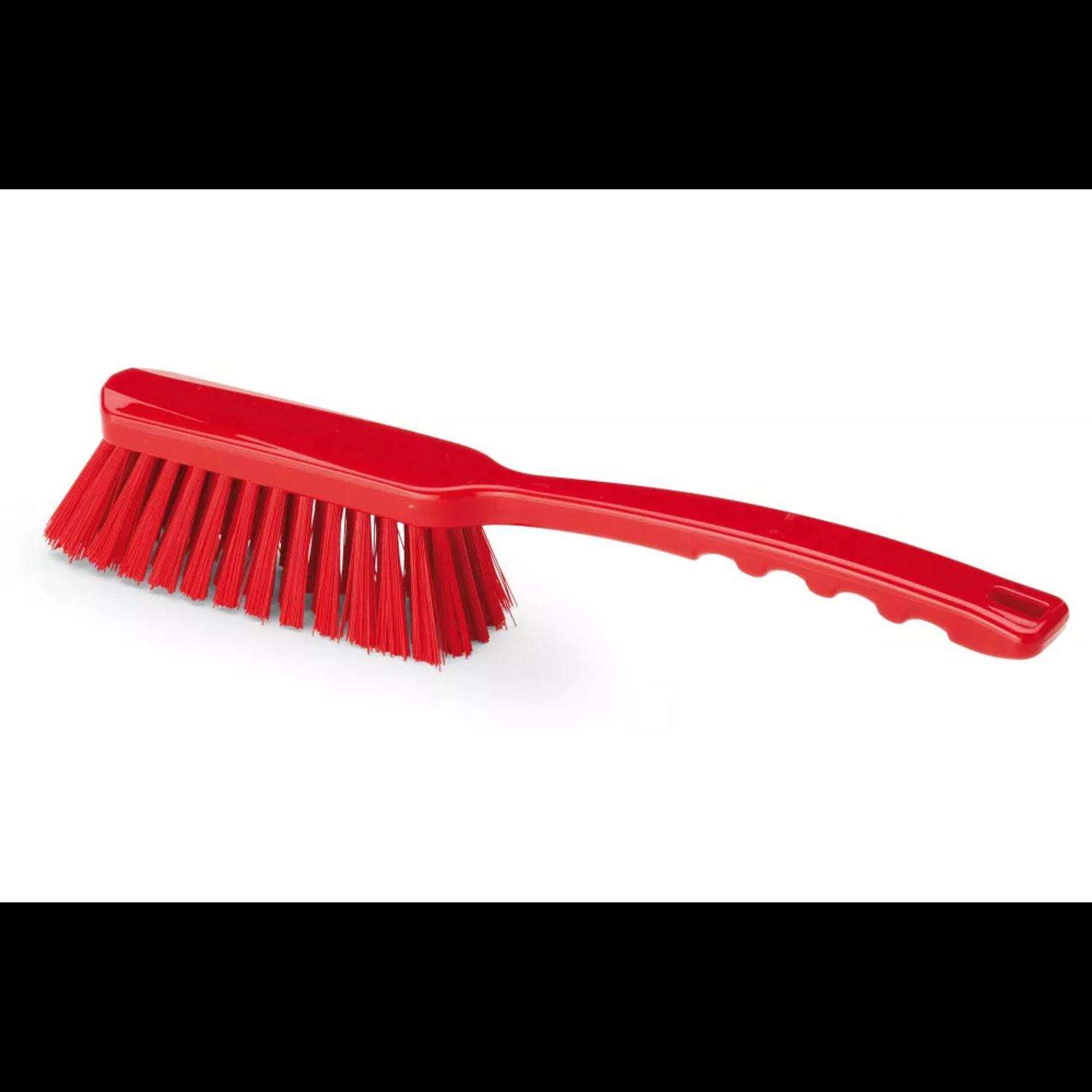 Hand brush plastic with medium handle 0,5 mm Aricasa/Igeax red_1005RM