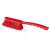 Aricasa/Igeax red plastic cleaning brush with medium handle, 0.5 mm bristles