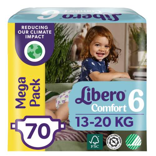 Libero Comfort Mega Pack plienky 13-20kg Junior 6 (70ks) 35222159