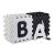 Ricokids Black and White Foam Puzzle Pieces with Letters
