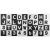 Ricokids XXL Giant Foam Puzzle 180x180cm (36 pcs 30x30cm) - Numbers and Letters #black-white 93883492