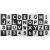 Ricokids XXL Gigantyczna Mata Puzzle z Pianki 180x180cm (36 szt. 30x30cm) - Liczby i Litery #czarno-biała 93883492