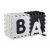 Ricokids XXL Puzzlematte Schaumstoffmatte 180x180cm (36Stück 30x30cm) - Zahlen und Buchstaben #schwarz-weiß 93883492