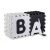 Ricokids XXL Puzzlematte Schaumstoffmatte 180x180cm (36Stück 30x30cm) - Zahlen und Buchstaben #schwarz-weiß 93883492
