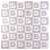Ricokids XXL foam puzzle with letters and numbers, grey and white, 36 pieces