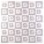Ricokids XXL Giant Sponge Puzzle 180x180cm (36pcs 30x30cm) - Numbers and letters #grey-white 111921778