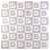 Ricokids XXL foam puzzle with letters and numbers, grey and white, 36 pieces