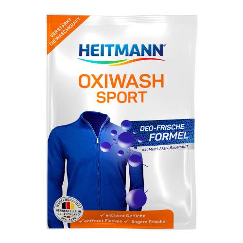 Detergent cu oxigen activ pentru haine de sport Heitmann 50gr