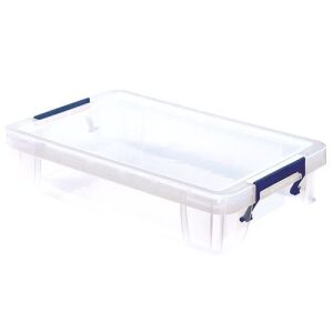 Fellowes ProStore 5,5 literes átlátszó műanyag tárolódoboz kék zárakkal - Fellowes