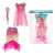 Mermaid costume set for girls, includes mermaid tail skirt, wand, and headband with veil, mermaid dress up set