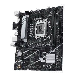 Asus PRIME B760M-K Motherboard angled view - ASUS Motherboard