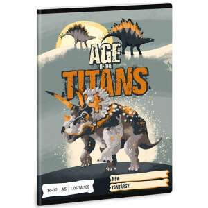 Age of the Titans dinós füzet - 1. osztályos vonalas 14-32 59856236 