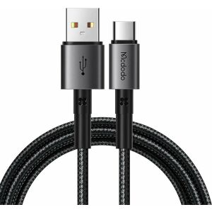 Mcdodo CA-3591 USB-C - USB-A kábel, 100W, 1.8m, fekete - USB kábel