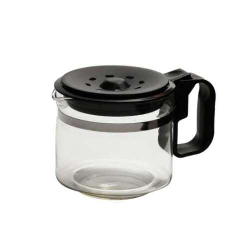 Aspico 312106 Universal-Kaffeekanne, 12-15 Tassen, Glaskanne mit schwarzem Deckel und Griff