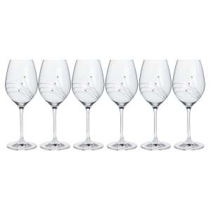 6 db-os Boros pohár készlet Swarovski díszítéssel, 470ml - Pohár