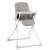 Ricokids Nuco high chair in white and gray, with a padded seat and a removable tray