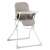 Ricokids Nuco high chair in white and gray, with a padded seat and a removable tray