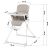 Ricokids Nuco high chair dimensions, white and grey