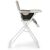 Ricokids Nuco high chair in white and grey, side view
