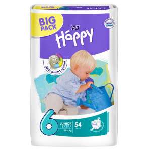 Mesačné balenie plienok Bella Happy 16kg+ Junior Extra 6 (4x54ks)