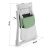 Folded Ricokids Nuco high chair dimensions, compact storage of white and green baby feeding chair