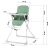 Ricokids Nuco high chair dimensions, white and green foldable baby feeding chair with table