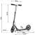 Soke City foldable scooter with double brake system, gray, size chart