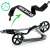 Soke City foldable scooter with double brake system, gray, close-up of strap