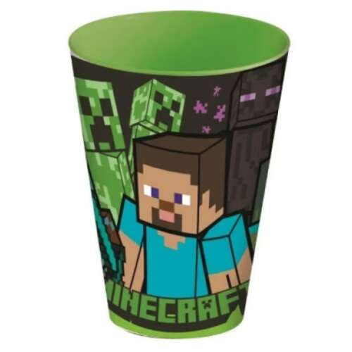 Minecraft pohár, műanyag 4,3 dl
