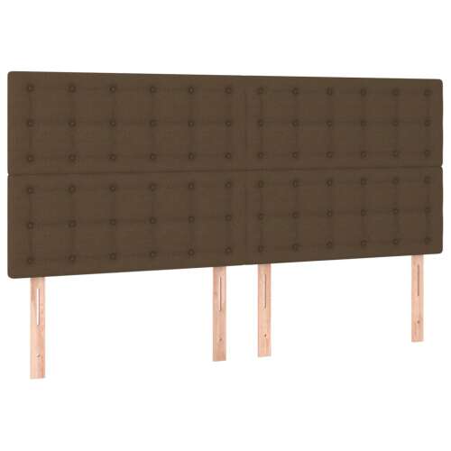 vidaXL 4 db sötétbarna szövet fejtámla 80 x 5 x 78/88 cm - Ágytámla