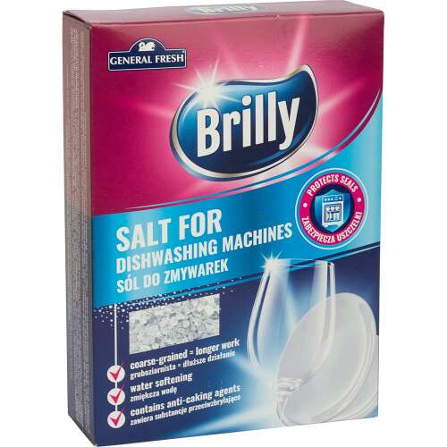 Soľ do zmäkčovača vody v umývačke riadu 1,5 kg brilly