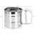Springos stainless steel flour sifter with handle, dimensions