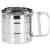 Springos stainless steel flour sifter with handle, 125g and 250g markings