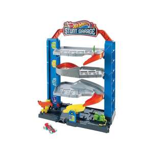 Hot Wheels Stunt Garage Spielset mit Auto, mehrstöckiges Parkhaus mit Rampen und Stunts - Mattel