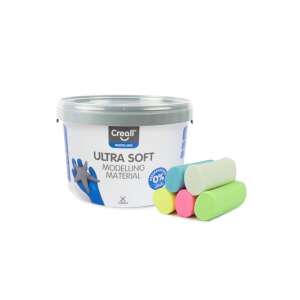 Creall Ultra Soft modellező gyurma, 1100g, pasztell színek, levegőn száradó agyag, nem mérgező, gyerekeknek, kézműveskedéshez - Creall