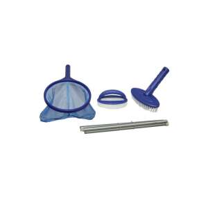 Pooltrend Jakuzzi tisztító szett, tartalmaz hálót, kefét és teleszkópos rudat - Pooltrend
