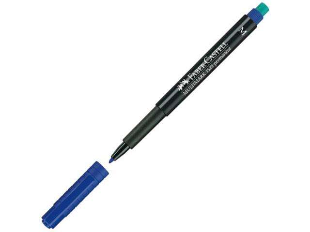 Faber-Castell: Marker cu alcool Multimark M 1mm albastru