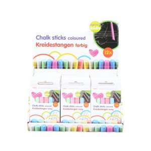 Topwrite Kids 12er Pack farbige Kreidestangen - Schulanfang, Schulmaterialien