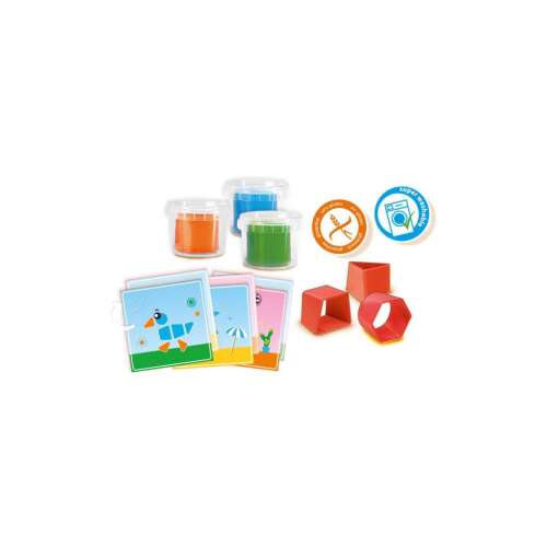 SES My First Play Dough Set with Molds, 3 colors, 3 molds, for ages 1-4, gluten-free, super washable