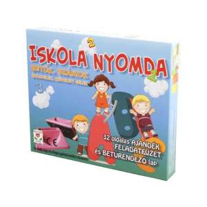 Iskola Nyomda betű és szám bélyegző készlet gyerekeknek, oktató játék óvodásoknak - Nyomda