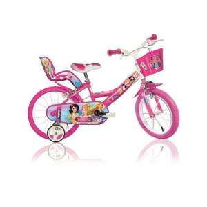 Princess rózsaszín gyerek bicikli 14-es méretben - Dino Bikes kerékpár 59924031 