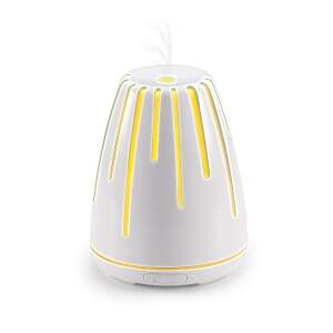 FANCY HOME Ultrahangos aromalámpa, Lava, fehér, aroma diffúzor, illóolaj diffúzor, párásító, légtisztító, otthoni illatosítás - Diffuser