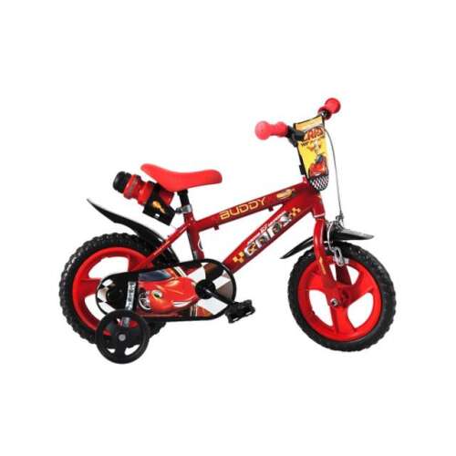 Rotes Cars Buddy 12 Zoll Kinderfahrrad mit Stützrädern
