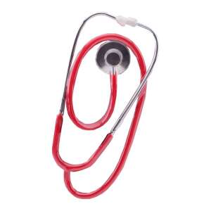 Red metal toy stethoscope for kids, pretend play doctor, medical game - Doctor Playset