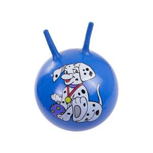 Kenguru labda, 45 cm, felfújható, ugráló golyó, gyerekjáték, mozgáslabda, ugráló labda, dalmata mintás, kék - Ugráló labda / figura