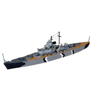 Revell Bismarck Schlachtschiff Modellbausatz, Maßstab 1:1200, zusammengebautes Modell - Revell