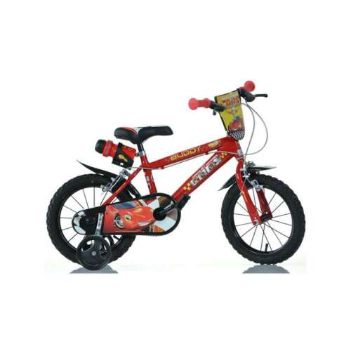 Rotes Buddy Cars 16 Zoll Kinderfahrrad mit Stützrädern
